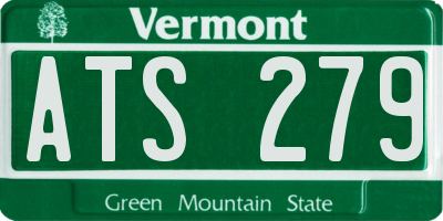 VT license plate ATS279