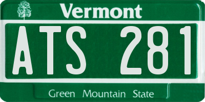 VT license plate ATS281