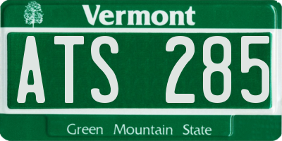 VT license plate ATS285