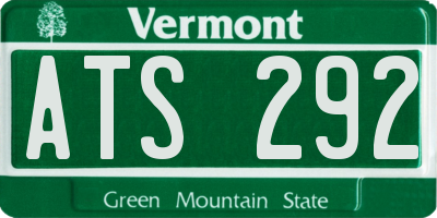 VT license plate ATS292