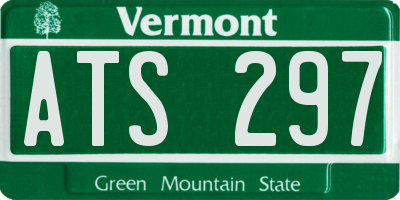 VT license plate ATS297