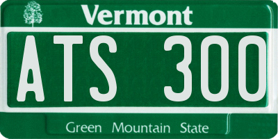VT license plate ATS300