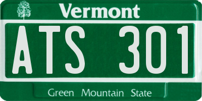 VT license plate ATS301