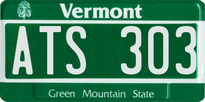 VT license plate ATS303