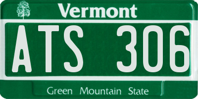 VT license plate ATS306