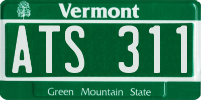 VT license plate ATS311