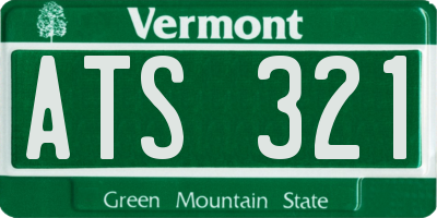 VT license plate ATS321