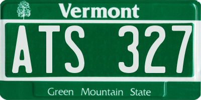 VT license plate ATS327