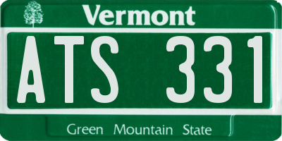 VT license plate ATS331