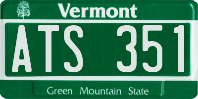VT license plate ATS351