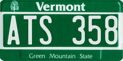 VT license plate ATS358