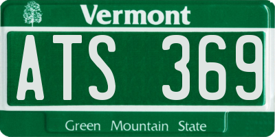 VT license plate ATS369