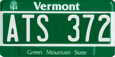 VT license plate ATS372