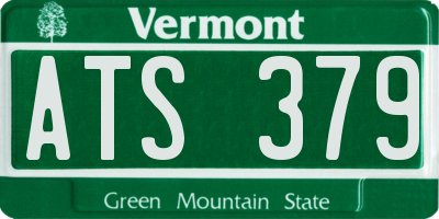 VT license plate ATS379