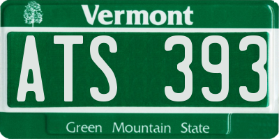 VT license plate ATS393