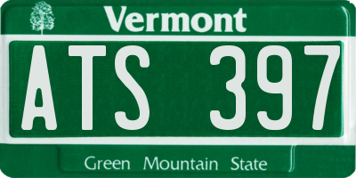 VT license plate ATS397