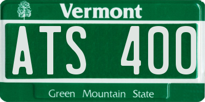 VT license plate ATS400