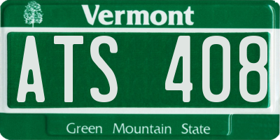 VT license plate ATS408
