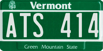 VT license plate ATS414