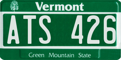 VT license plate ATS426