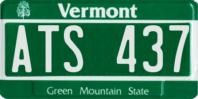 VT license plate ATS437