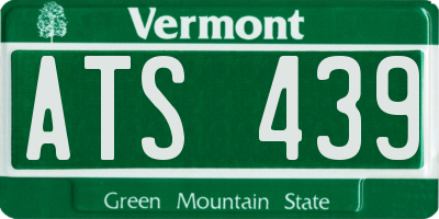VT license plate ATS439
