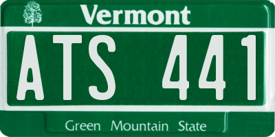 VT license plate ATS441