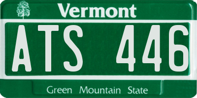 VT license plate ATS446