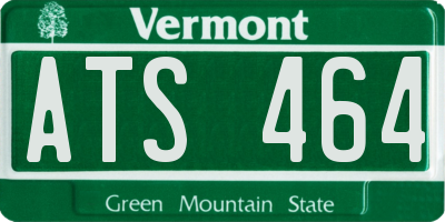 VT license plate ATS464