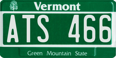 VT license plate ATS466