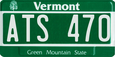 VT license plate ATS470