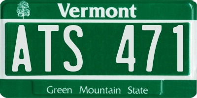 VT license plate ATS471