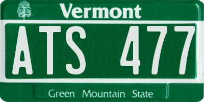 VT license plate ATS477