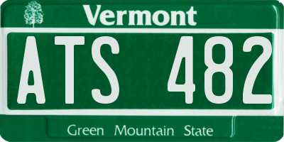 VT license plate ATS482
