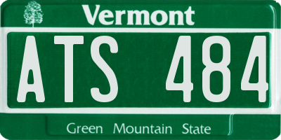 VT license plate ATS484