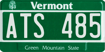 VT license plate ATS485