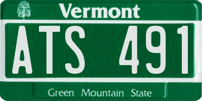 VT license plate ATS491