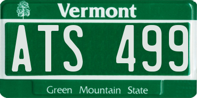 VT license plate ATS499