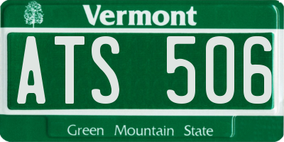VT license plate ATS506