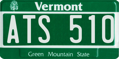 VT license plate ATS510