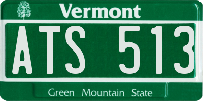 VT license plate ATS513
