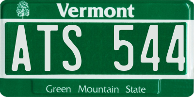 VT license plate ATS544