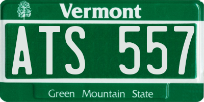 VT license plate ATS557