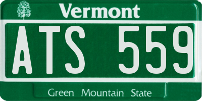 VT license plate ATS559