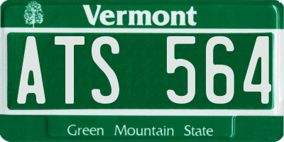 VT license plate ATS564