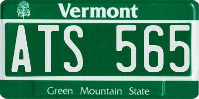 VT license plate ATS565