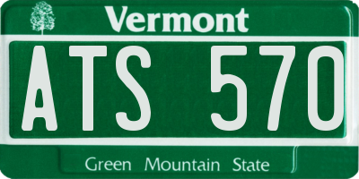 VT license plate ATS570