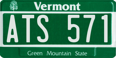 VT license plate ATS571