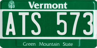 VT license plate ATS573