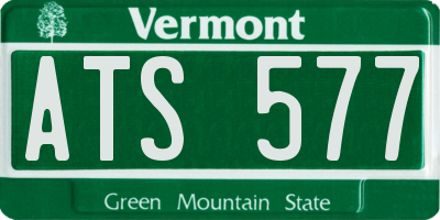 VT license plate ATS577